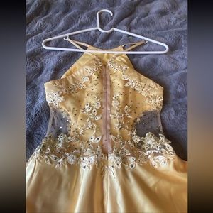 Yellow  prom dress —  size 2